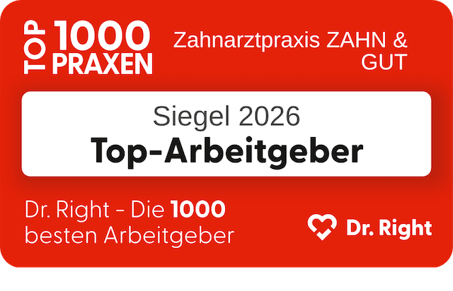 zahnarztpraxis zahn & gut auszeichnung top arbeitgeber 2026 dr. right